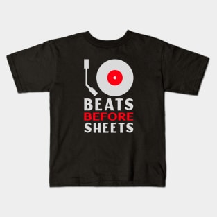 Beats Before Sheets, Music Producer Kids T-Shirt